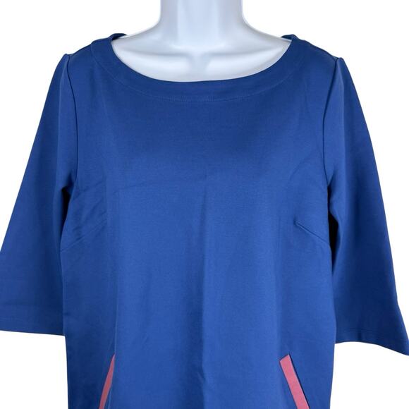 Betabrand Dress Womens Large Blue Half Day Shift Dress Business Casual Mature - Picture 3 of 10